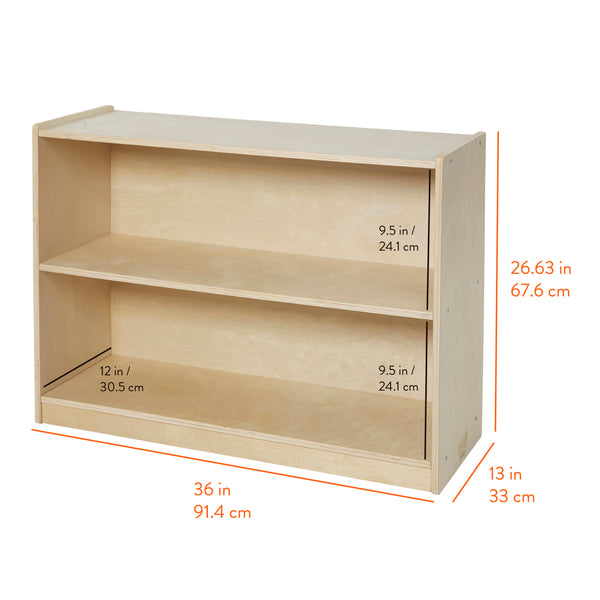 2-Shelf Mobile Storage Cabinet