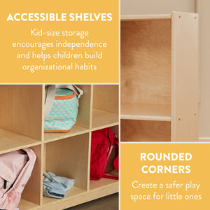 8-Compartment Mobile Storage Cabinet