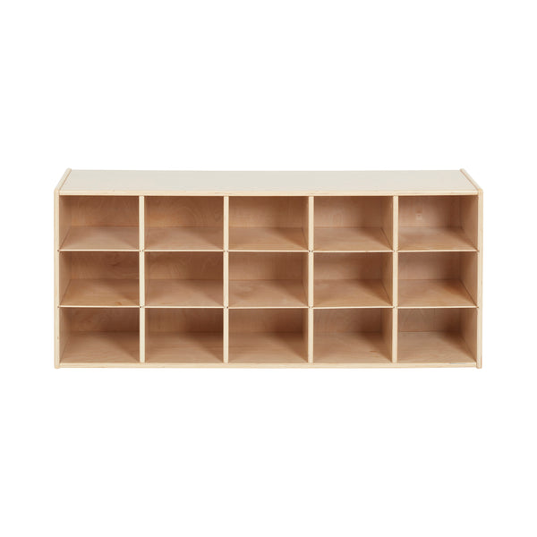 Sleekline 15-Compartment Cubby Storage Cabinet, 3x5