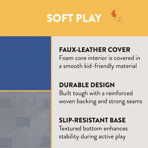 Square Floor Cushions with Handles, 6-Piece