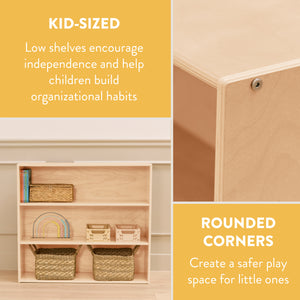 Sleekline 3-Shelf Storage Cabinet, 36" H