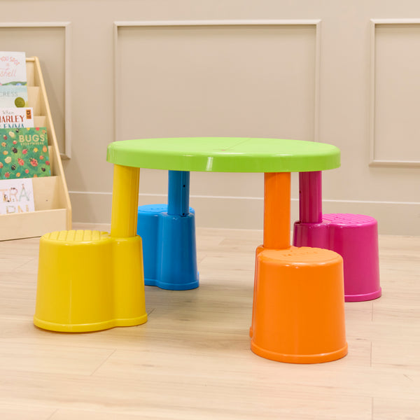 Swivel & Sit Table and Stools Set