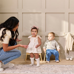 Wooden Toddler Chairs, 2-Pack