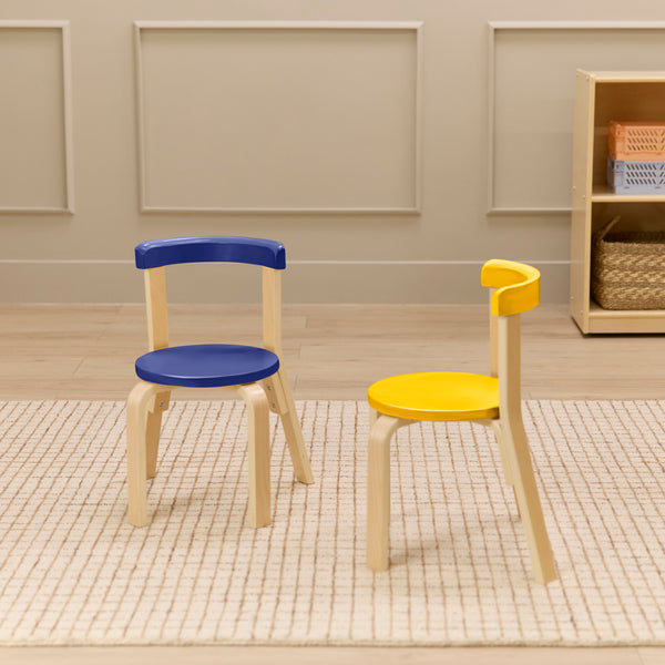 Bentwood Kids Table and Chairs Set, 5-Piece