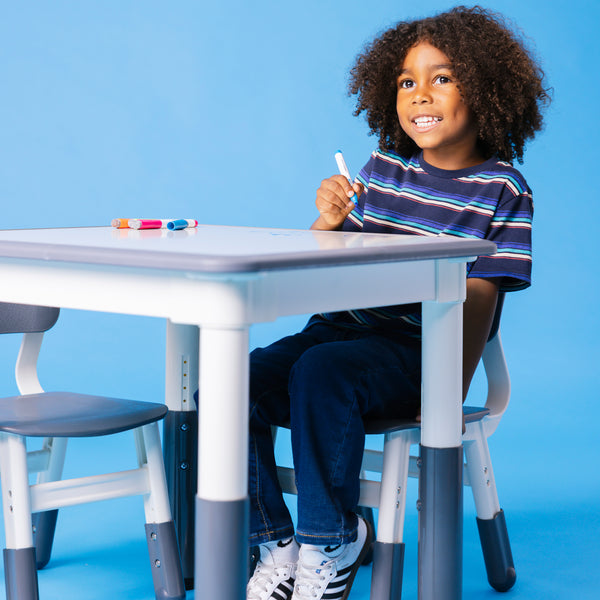 Dry-Erase Adjustable Kids Table and Chairs Set