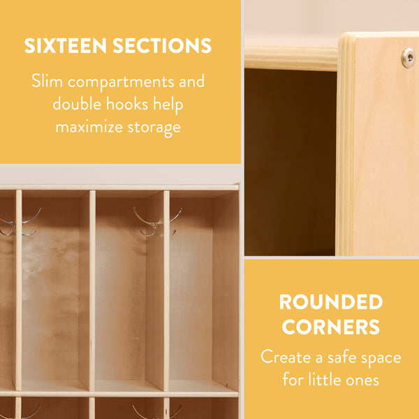 16-Section Coat Locker