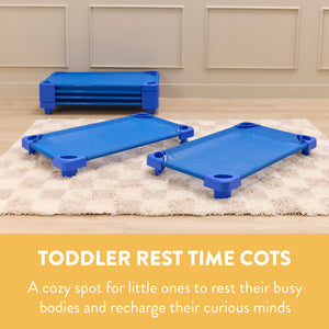 Sleepline Stackable Toddler Cot, RTA, 6-Pack