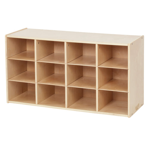 Sleekline 12-Compartment Cubby Storage Cabinet, 3x4