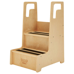 Wooden Step Stool with Handles