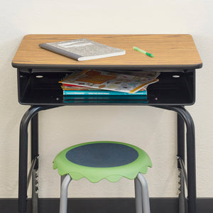 Adjustable Student Desk with Metal Book Box