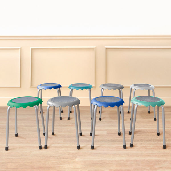 Blossom Stackable Stools, 8-Piece