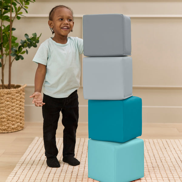 EarlyBuilder Foam Stacking Block Set, Large, 7-Piece