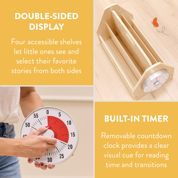 Time-to-Read Double-Sided Book Nook with Timer