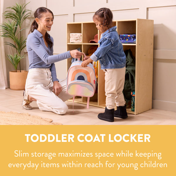 Sleekline 4-Section Toddler-Sized Coat Locker