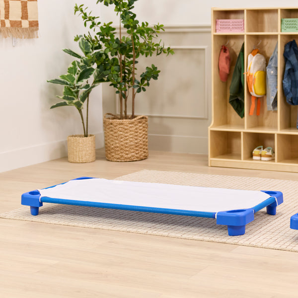 Sleepline Stackable Cots with Sheet, RTA, 6-Pack