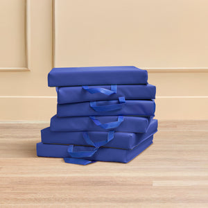 Square Floor Cushions with Handles, 6-Piece