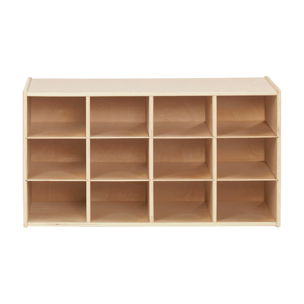 Sleekline 12-Compartment Cubby Storage Cabinet, 3x4