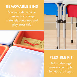 Quad Sensory Tables with Lids