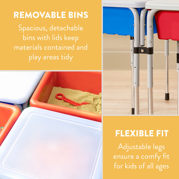 Quad Sensory Tables with Lids