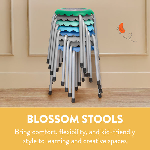 Blossom Stackable Stools, 8-Piece