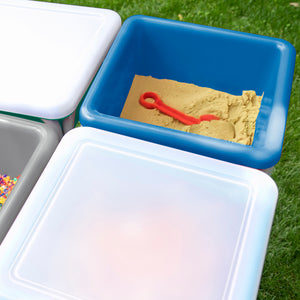 Adjustable Quad Sensory Tables with Lids