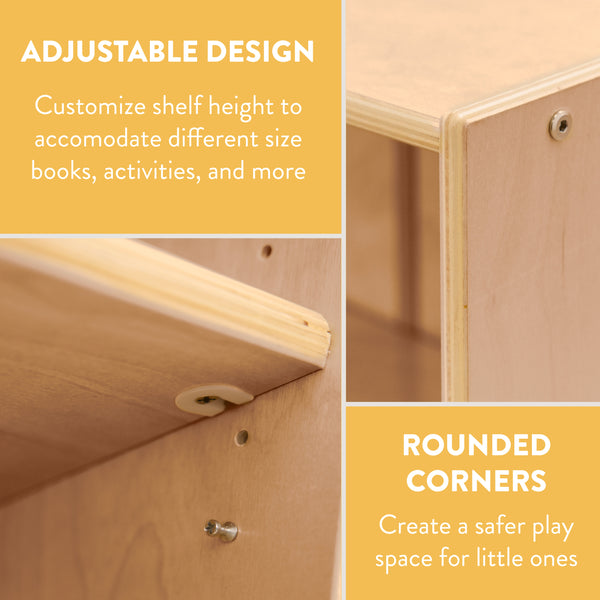 5-Shelf Adjustable Bookshelf, 60" H