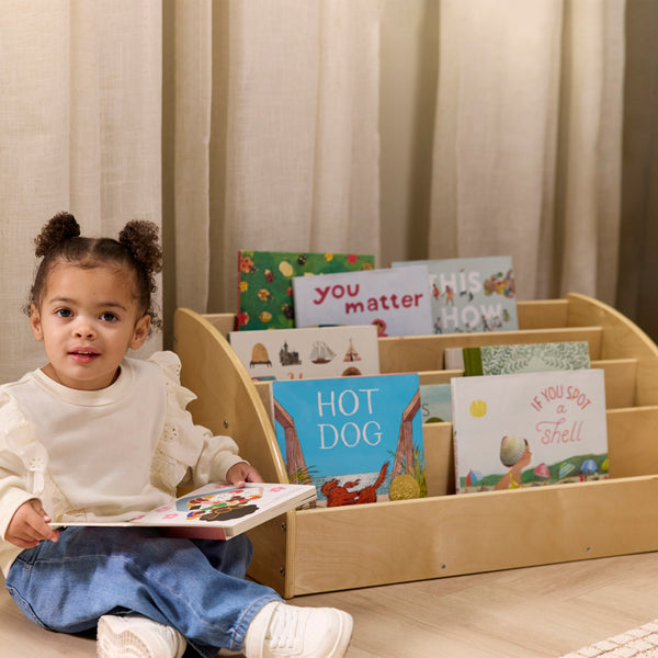 4-Tier Forward-Facing Toddler Book Display