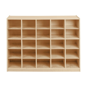 25-Compartment Mobile Cubby Storage Cabinet, 5x5