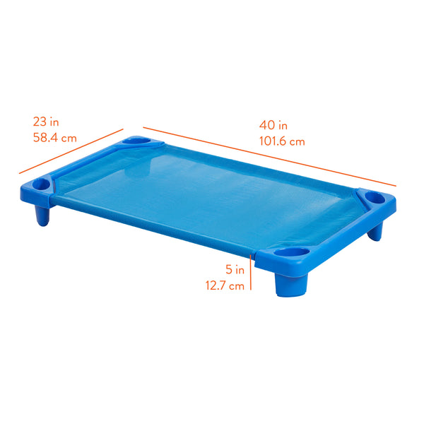 SlumberEdge Stackable Toddler Cot, RTA, 6-Pack